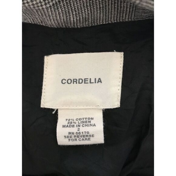 Anthropologie Cordelia Fold Over Skirt Static Print Pockets Sz 2 Black White - Picture 6 of 8